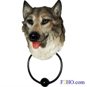 Studio Collection Wolf Door Knocker