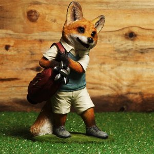 Studio Collection Golf Playing Fox (Naturecraft Collection)