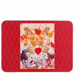 Hallmark Fine Artists Collection (Dali) Place  Mat (Butterfly Valentine ) Set/4