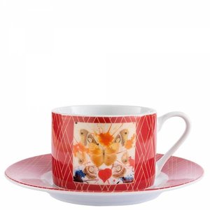 Hallmark Fine Artists Collection (Dali) Cup & Saucer (Butterfly Valentine)