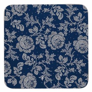 Hallmark Fine Artists Collection by Enesco Parisienne Blue Coasters Blue (Set 4)