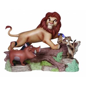 Disney Precious Moments Simba, Timon, & Pumbaa (Friendship Means No Worries)