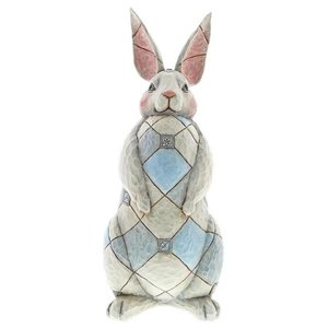 Jim Shore's Heartwood Creek Grey Rabbit Garden Statue (Large)