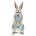 Jim Shore's Heartwood Creek Grey Rabbit Statue