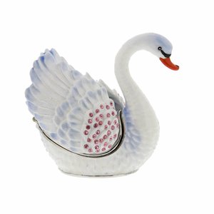 The Juliana Collection, White Swan  (Treasured Trinkets Box)