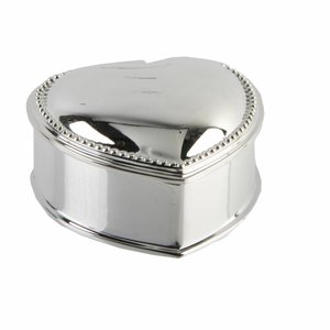 The Juliana Collection, Heart Silverplated Jewellery/Trinket Box