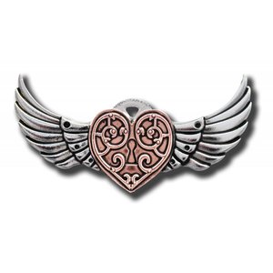 Anne Stokes Valkyrie Heart Brooch