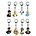 Tintin (Kuifje) Small busts Tintin (SET) Keyring