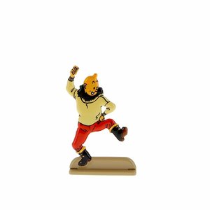 Tintin (Kuifje) Kuifje danst een jig (Relief)