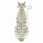 Jim Shore's Heartwood Creek Grey Cat  Statue