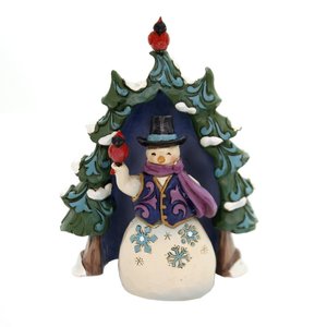 Jim Shore's Heartwood Creek Snowman and Tree Mini Set