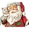 Jim Shore's Heartwood Creek Santa with Cat (HO)