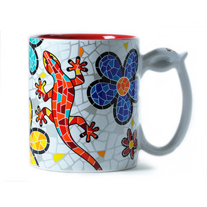 Barcino Design Mug Salamander-Flowers (Hydraulic) 9.5cm
