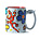 Barcino Design Mug Salamander-Flowers  (Hydraulic) ROOD