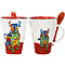 Barcino Design Mug Bulls (with spoon)