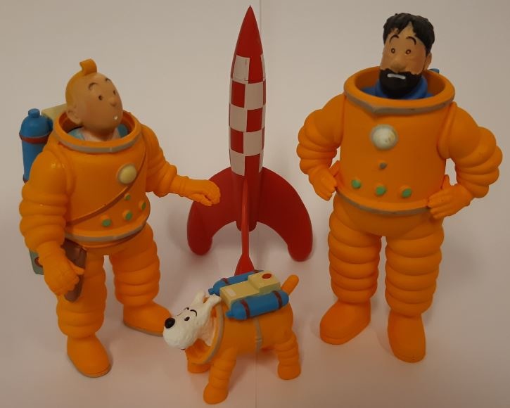 Collectible figurine Tintin in astronaut 8cm (42505)