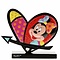 Disney Britto Mickey & Minnie Heart Icon