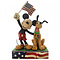 Disney Traditions Mickey & Pluto Patriotic (A Banner Day)