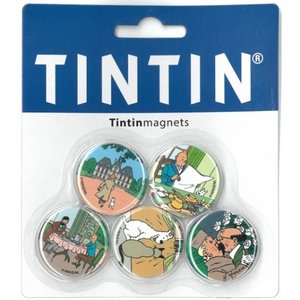 Tintin (Kuifje) Tintin Magnets (Set of 5)