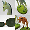 Mouseion Giraffe en tweepotig hondje (Set van 2)