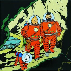 Tintin (Kuifje) Magneet Kuifje, Haddock en Bobbie