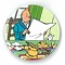 Tintin (Kuifje) Magneet - Kuifje-ontbijt