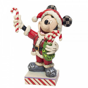 Disney Traditions Mickey Mouse with Candy Canes