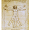 Mouseion The Vitruvian man (ca. 1490) White - Large