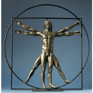 Mouseion The Vitruvian man (ca. 1490) Bronze - Large