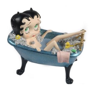 Fleischer Studios Betty Boop In Blue Glitter Bath Tub