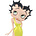 Fleischer Studios Betty Boop Evening Dress (Yellow Glitter)