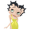 Fleischer Studios Betty Boop Evening Dress (Yellow Glitter)