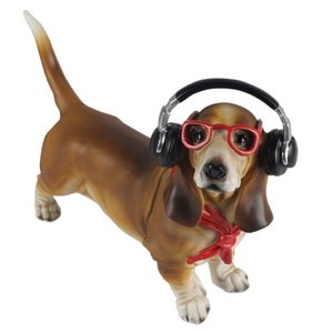 Studio Collection Dachshund Dog With Headphones (Tekkel)