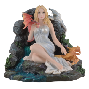 Studio Collection Maiden with  Dragons (Sitting at a Stream)