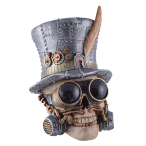 Studio Collection Steampunk Skull (w. cylinder and aviator)
