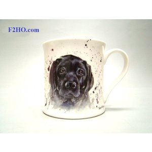 Bree Merryn Fine Art Mug Labrador (Black)