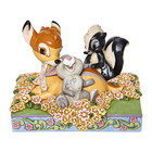 Disney Traditions Bambi and Friends in Flowers "Childhood Friends"