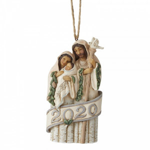 Jim Shore's Heartwood Creek Holy Family Dated (Hanging Ornament)