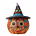 Jim Shore's Heartwood Creek Day of the Dead Jack-o-Lantern with Witch Hat (Mini Fig.)