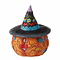 Jim Shore's Heartwood Creek Day of the Dead Jack-o-Lantern with Witch Hat (Mini Fig.)