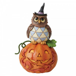 Jim Shore's Heartwood Creek Jack-o-Lantern and Owl (Mini Fig.)