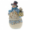 Jim Shore's Heartwood Creek Snowman with Village Scene "Calm and Bright"