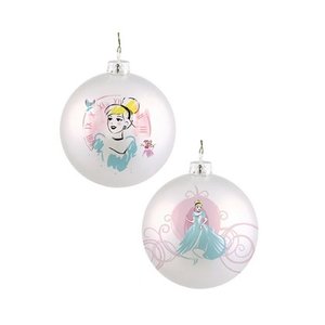 Disney Kurt S. Adler Prinsessen Glas ornament Set/2