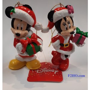 Disney Kurt S. Adler Mickey & Minnie (HO)  Set/2