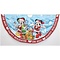 Disney Kurt S. Adler Treeskirt Mickey, Minnie  & Pluto (satijn)