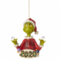 The Grinch by Jim Shore Grinch Holding String of Ornaments (Hanging Ornament)