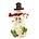 Jim Shore's Heartwood Creek Snowman with Candy Cane Hanging Ornament (HO)