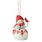 Jim Shore's Heartwood Creek Red and White Snowman Hanging Ornament (HO)