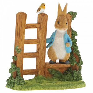 Peter Rabbit (Beatrix Potter) by Border Peter Rabbit on Wooden Stile