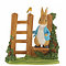 Peter Rabbit (Beatrix Potter) by Border Peter Rabbit on Wooden Stile